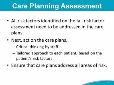 Care Planning Assessment