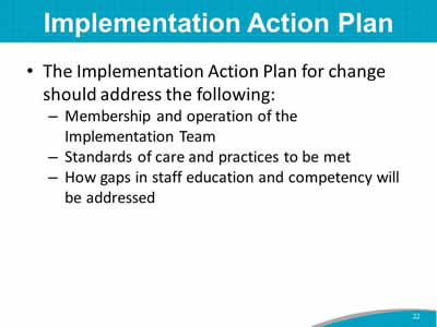 Implementation Action Plan
