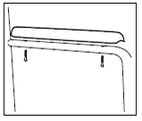 drawing of an armrest from a wheelchair