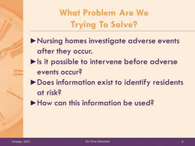 What Problem Are We Trying To Solve?
