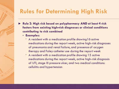 Rules for Determining High Risk