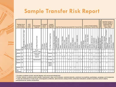 Sample Transfer Risk Report