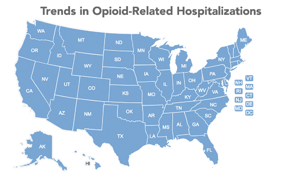 Trends in Opioid-Related Hospitalizations by State