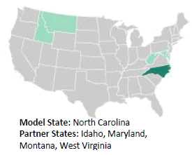 Model State: North Carolina Partner States: Idaho, Maryland, Montana, West Virginia
